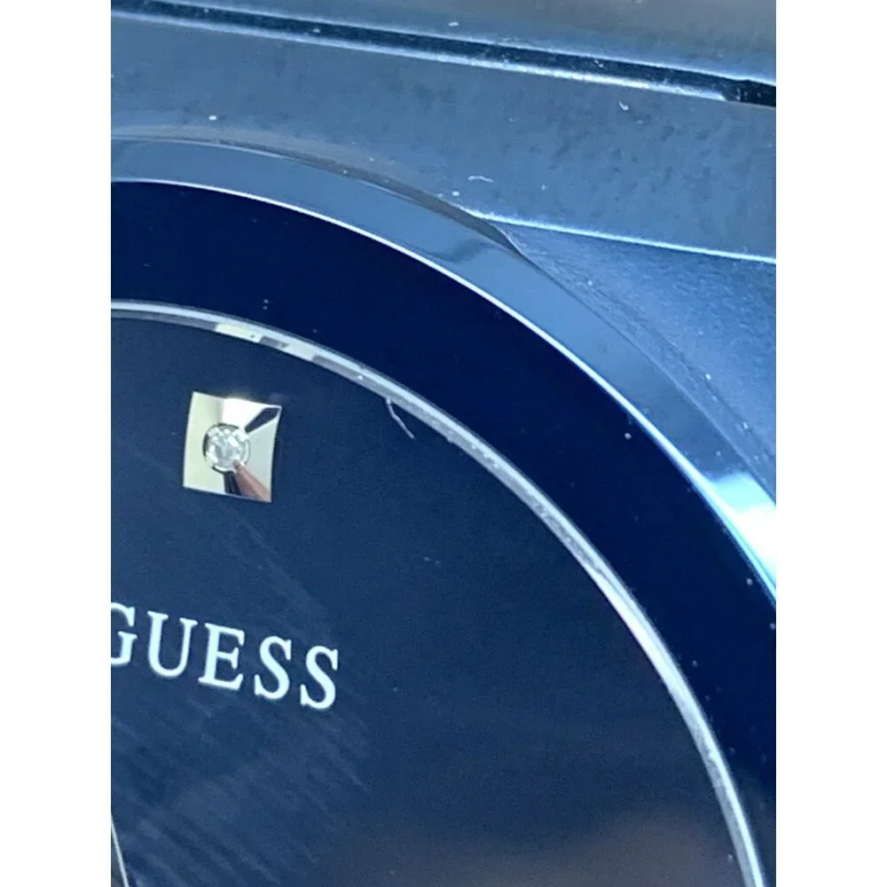 Guess Men's Watch GW0833G1 Quartz Blue Dial Diamond Accent Stainless Steel 44mm